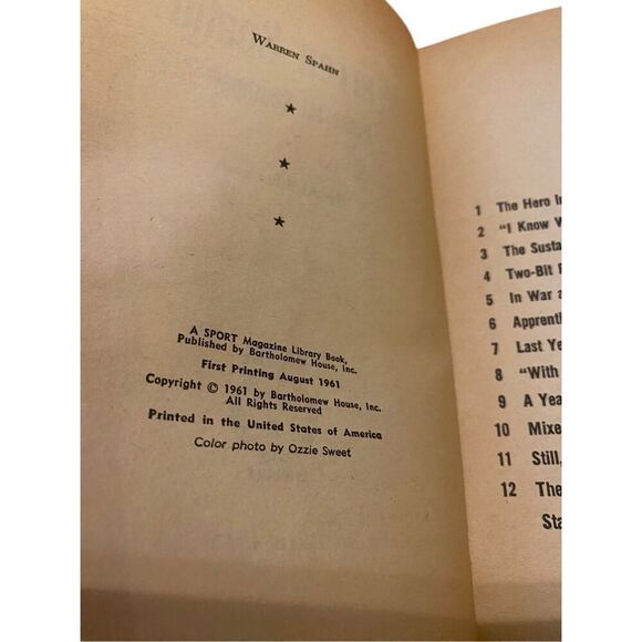 Warren Spahn Immortal Southpaw by Al Silverman Paperback Book Novel 1961 - Picture 8 of 14